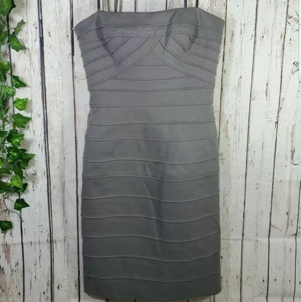BcbgMaxAzria strapless bandage dress